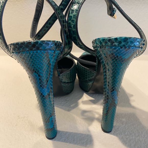 Gucci Huston Python Platform size 37.5 - Picture 4 of 6